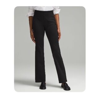 Lululemon Smooth Fit Pull On High Rise Black Pants, Regular, Size 14